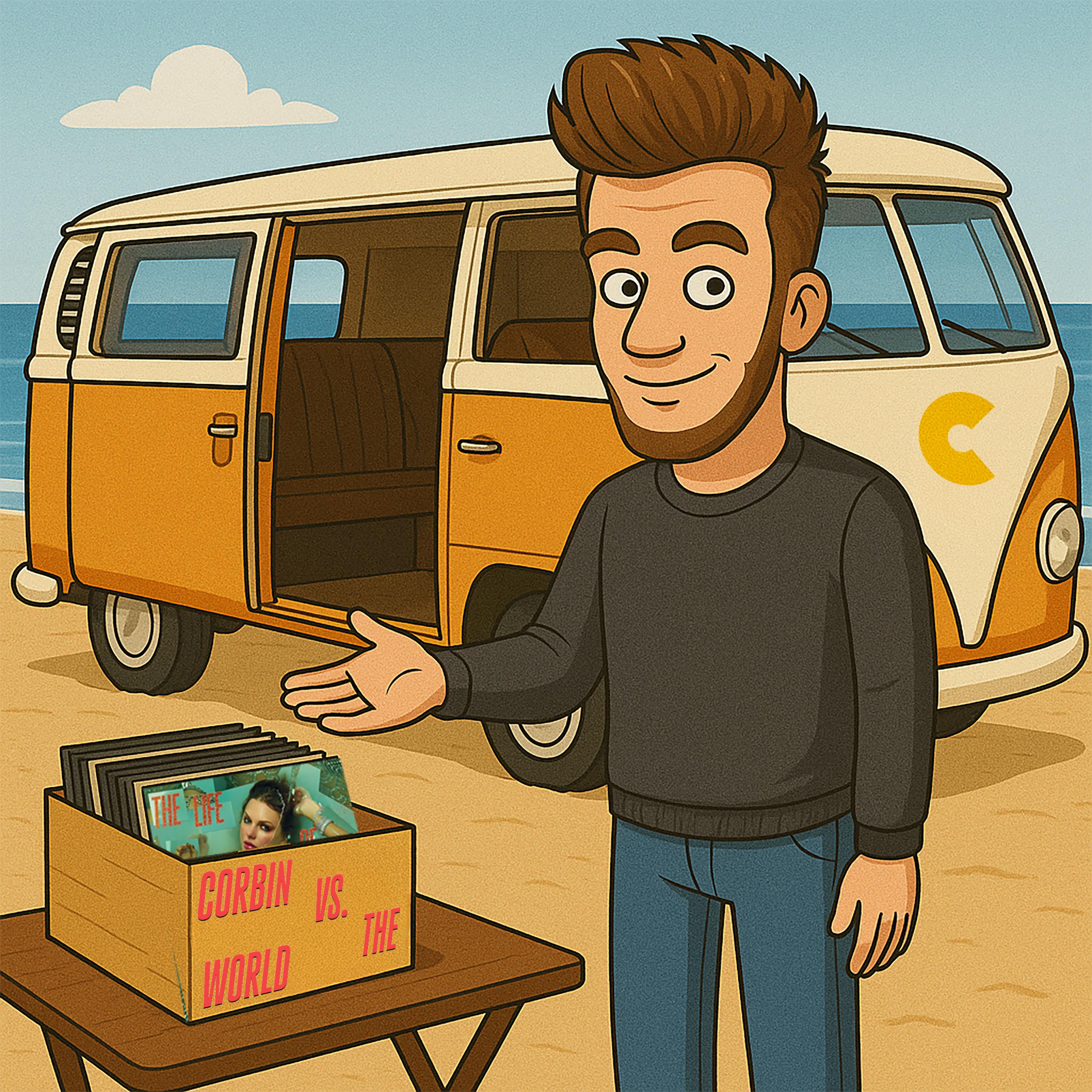 Selling Boosted Taylor Swift Vinyls Out of a Van